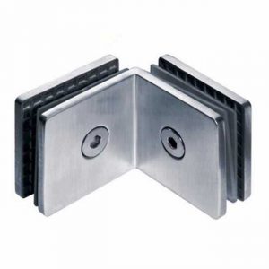 shower room 45 degree glass to glass panel holder stainless steel glass clamp