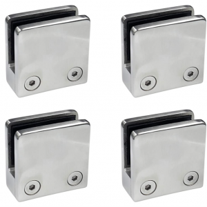 Durable Stainless Steel 304 Square shape handrail glass clamp