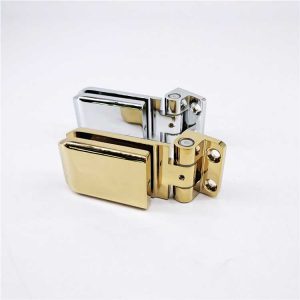 shower room glass accessories solid brass wall to glass door screen hinge fittings