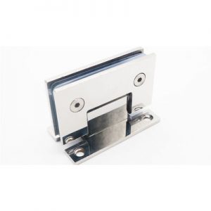 304 Stainless Steel Glass to Wall Hardware Shower Hinge Silver Coating Wall Mount