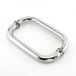 Stainless steel shower glass door handle sided solid 28