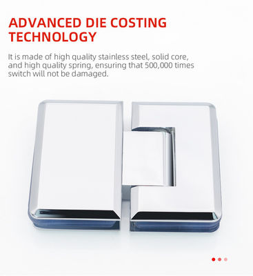 Modern Design 304 Stainless Steel Glass to Glass Hinge 180 Degree Bathroom Gate Clamp - Image 6