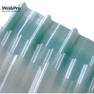 Transparent FRP roof sheet
