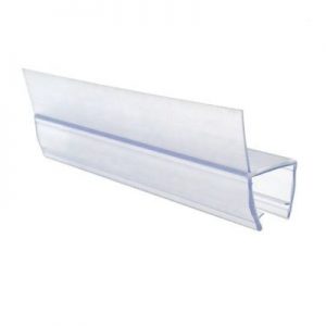 6-12mm Glass Compatible 180 Degree PVC Rubber H Channel Bottom Glass Shower Seal Door Strip